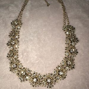 Gold statement necklace